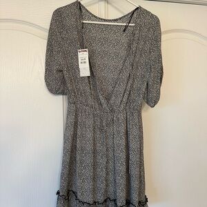 Sienna Sky Black and White Mini Dress